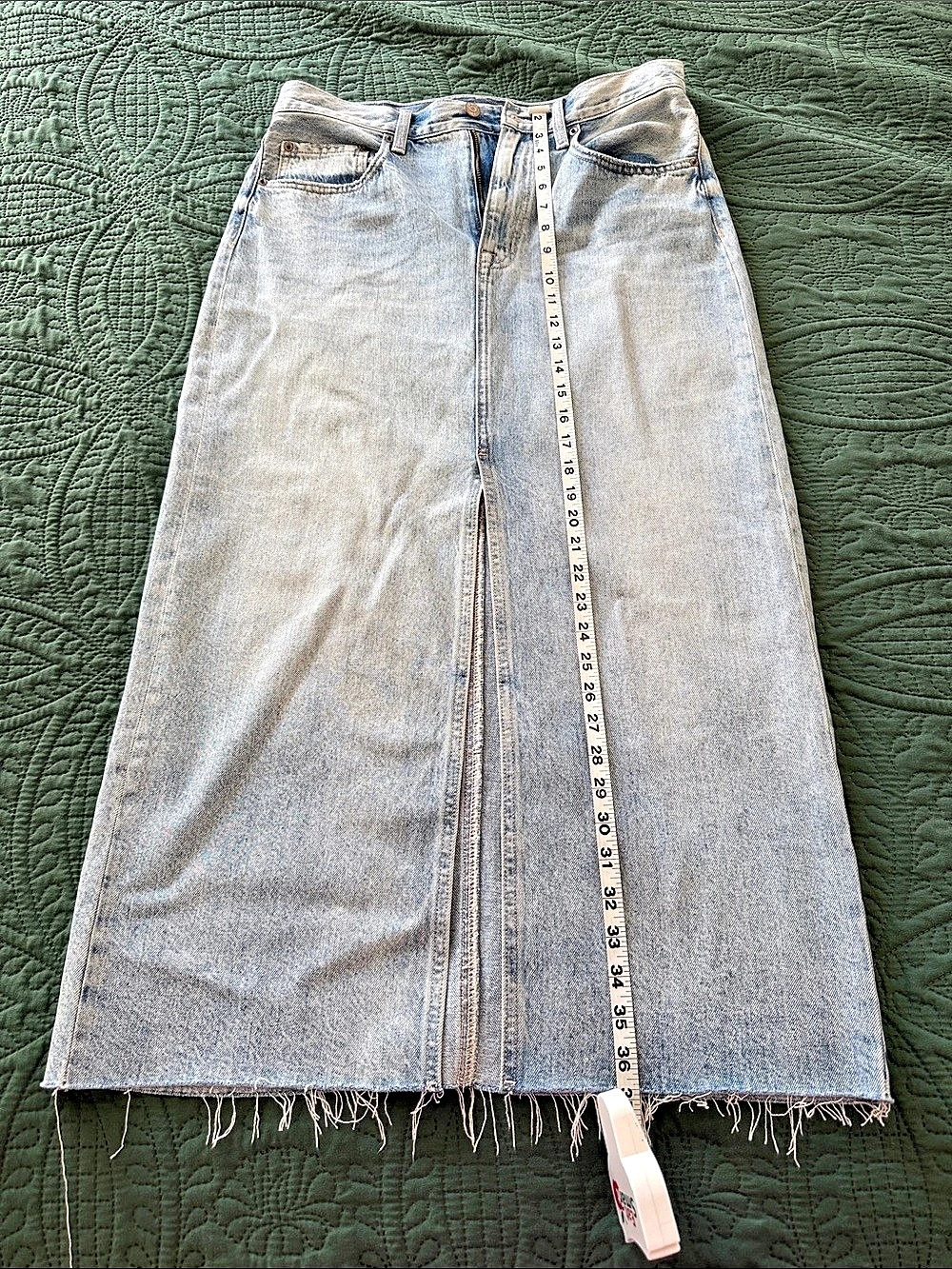 Pistola Maxi Denim Skirt in Blue